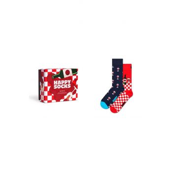 Happy Socks sosete GIFTBOX 2-Pack Wine Gift Set 2-pack P001837