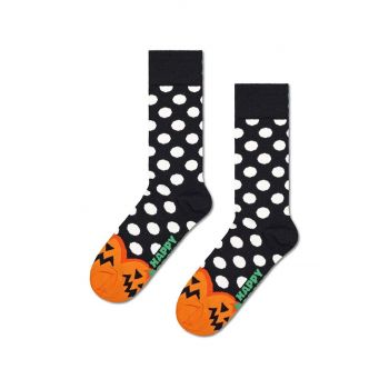 Happy Socks sosete Halloween Pumpkin Sock culoarea negru, HAL01-9150