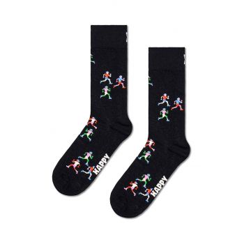 Happy Socks sosete Runners Sock culoarea negru, P001512