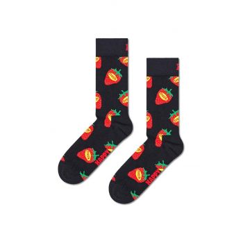 Happy Socks sosete Strawberry Fresh Sock culoarea albastru marin, P001506