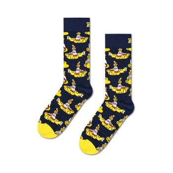 Happy Socks sosete Yellow Submarine Sock culoarea albastru marin, BEA01-6000