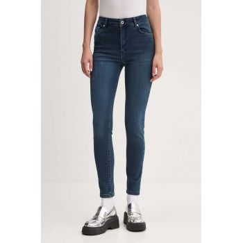 Karl Lagerfeld Jeans jeansi femei, culoarea albastru marin, 246J1101