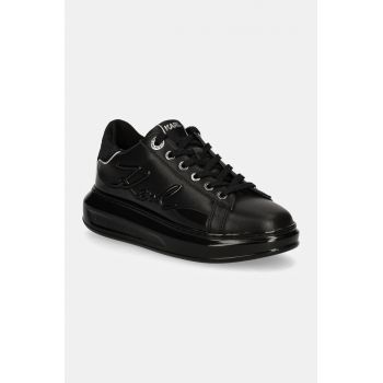 Karl Lagerfeld sneakers din piele KAPRI culoarea negru, KL62548F