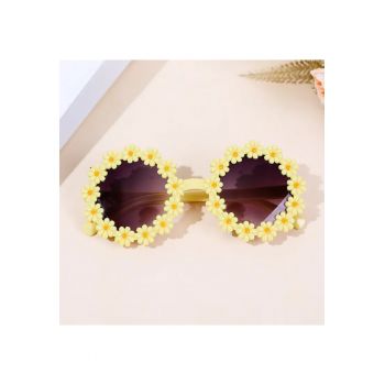 Ochelari de soare pentru copii - model pentru fetite cu floarea soarelui summer vibe - EFAYN