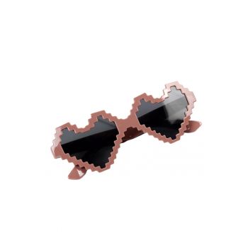 Ochelari de soare pentru copii - unisex - design in forma de inima - model pixel cool - EFAYN