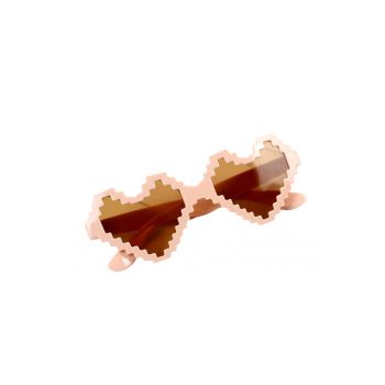 Ochelari de soare pentru copii - unisex - design in forma de inima - model pixel cool - EFAYN