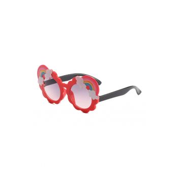 Ochelari de soare pentru copii - unisex - model curcubeu cu accesorii - EFAYN