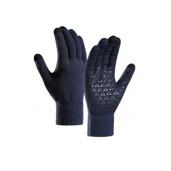 Manusi - model cu degete touch screen - tematica easy winter tech gloves - non – slip pe toata palma - unisex - EFAYN