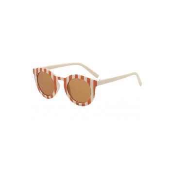 Ochelari de soare pentru copii - unisex - model vintage - rama cu imprimeu - tematica fashion summer - EFAYN