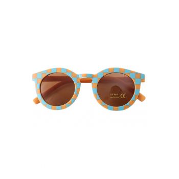 Ochelari de soare pentru copii - unisex - model vintage - rama cu imprimeu - tematica fashion summer - EFAYN