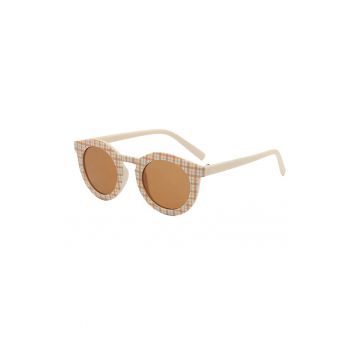 Ochelari de soare pentru copii - unisex - model vintage - rama cu imprimeu - tematica fashion summer - EFAYN