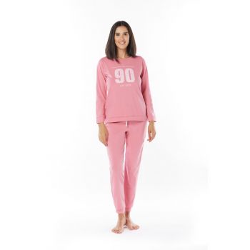 Pijama dama bumbac melanje PJF259