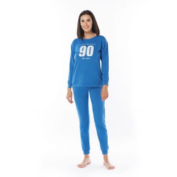 Pijama dama bumbac melanje PJF259