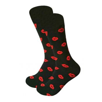 Soseste cute - model peste glezna - cu imprimeu grafic - tematica love socks - unisex - EFAYN