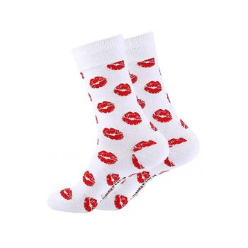 Soseste cute - model peste glezna - cu imprimeu grafic - tematica love socks - unisex - EFAYN