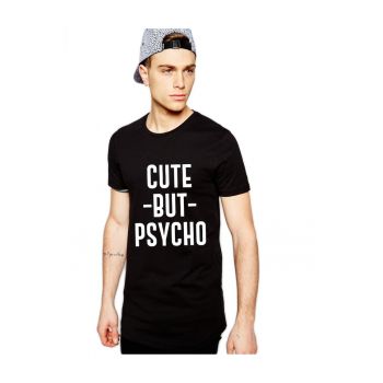 Tricou negru barbati - Cute but PSYCHO