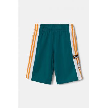 adidas Originals pantaloni scurti copii SHORTS culoarea verde, cu imprimeu, talie reglabila, IX5182