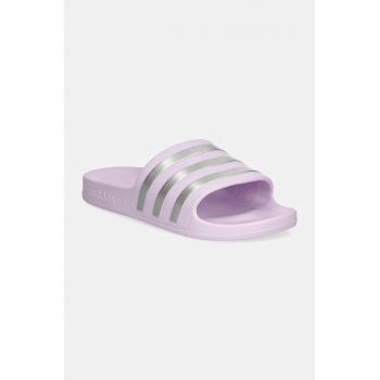 adidas papuci Adilette femei, culoarea violet, IE8920