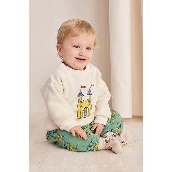 Bobo Choses bluza bebe Faraway Castle culoarea bej, cu imprimeu, 224AB029