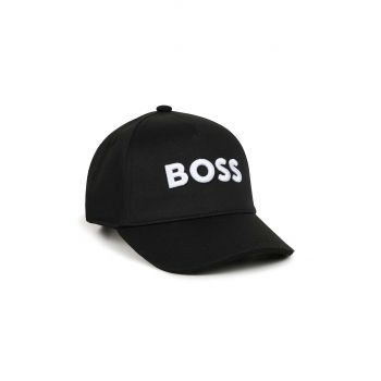 BOSS șapcă de baseball pentru copii culoarea negru, cu imprimeu, J51571