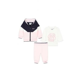 BOSS compleu bebe culoarea roz, J51083