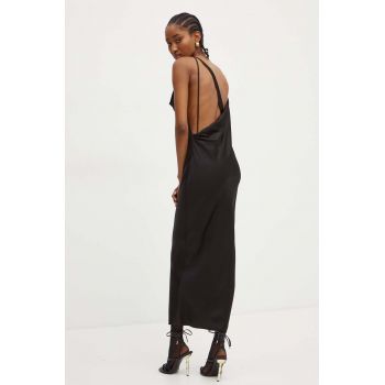 BOSS rochie culoarea negru, maxi, drept, 50532089