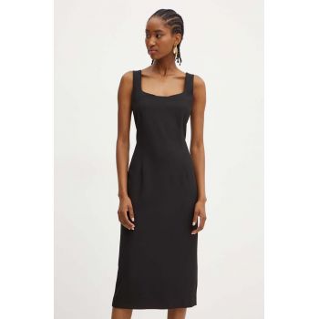 BOSS rochie culoarea negru, mini, mulata, 50524081