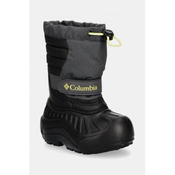 Columbia cizme de iarna copii POWDERBUG SNOWLITE culoarea negru, 2078922