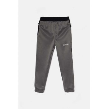 Columbia pantaloni de trening pentru copii Columbia Tech culoarea gri, neted, 2087511