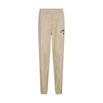 Converse pantaloni de trening pentru copii culoarea bej, cu imprimeu, 9CG046