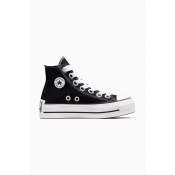 Converse tenisi Chuck Taylor All Star Lift culoarea negru, A10424C