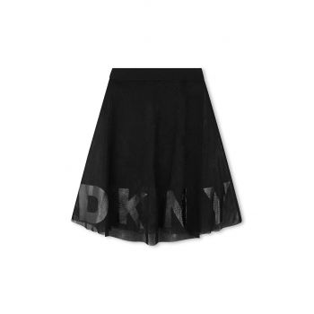 Dkny fusta fete culoarea negru, midi, evazati, D60215