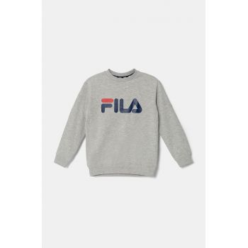 Fila bluza copii culoarea gri, cu imprimeu