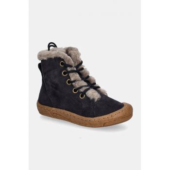 Froddo cizme de iarna pentru copii din piele intoarsa MINNI SUEDE LACES culoarea albastru marin, G2110140