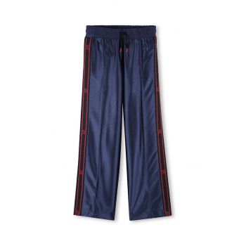 HUGO pantaloni de trening pentru copii culoarea albastru marin, cu imprimeu, G00221