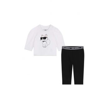 Karl Lagerfeld compleu bebe culoarea alb, Z30280