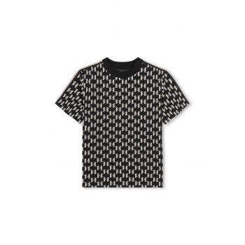 Karl Lagerfeld tricou de bumbac pentru copii culoarea negru, modelator, Z30245