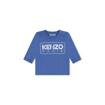 Kenzo Kids longsleeve din bumbac pentru bebeluși cu imprimeu, K60518