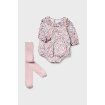 Mayoral Newborn set de bumbac pentru bebelusi culoarea roz, 2609