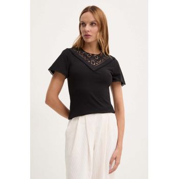 Morgan bluza DORIA culoarea negru, neted, DORIA