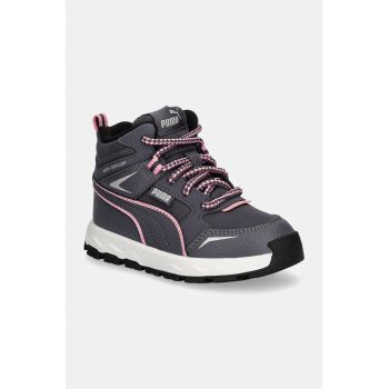 Puma pantofi copii Evolve Trail culoarea gri, 397645