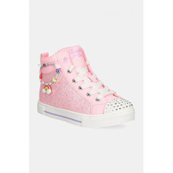 Skechers tenisi copii TWINKLE SPARKS culoarea roz, 314816L