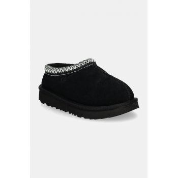 UGG papuci din piele intoarsa pentru copii T TASMAN II culoarea negru