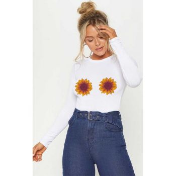 888113475-Bluza dama alba - Sunflower