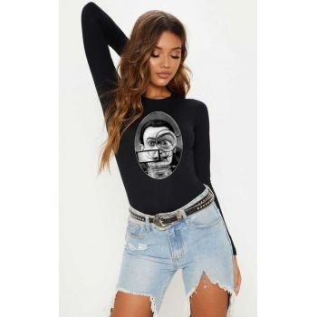 888113633-Bluza dama neagra - Dali - The Watcher