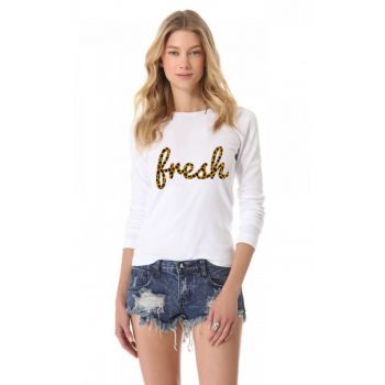 88895337-Bluza Fresh - Alb