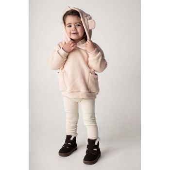 Donsje leggins bebe Ellie Leggings culoarea bej, neted, 4079700