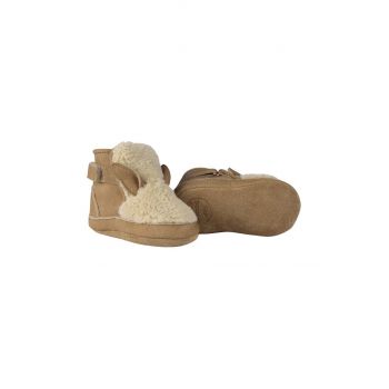 Donsje pantofi pentru bebelusi Richy Booties Alpaca culoarea bej, 1033806