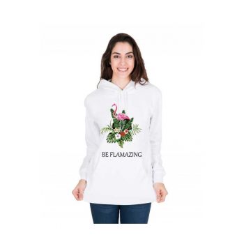 Hanorac dama alb - Be Flamazing la reducere