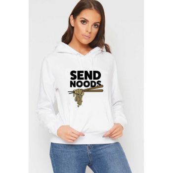 Hanorac dama alb - Send Noods la reducere